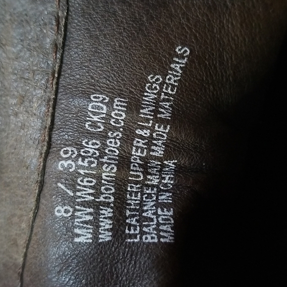 Born handcrafted footwear brown leather upper with closed toe open back heal - Picture 10 of 10